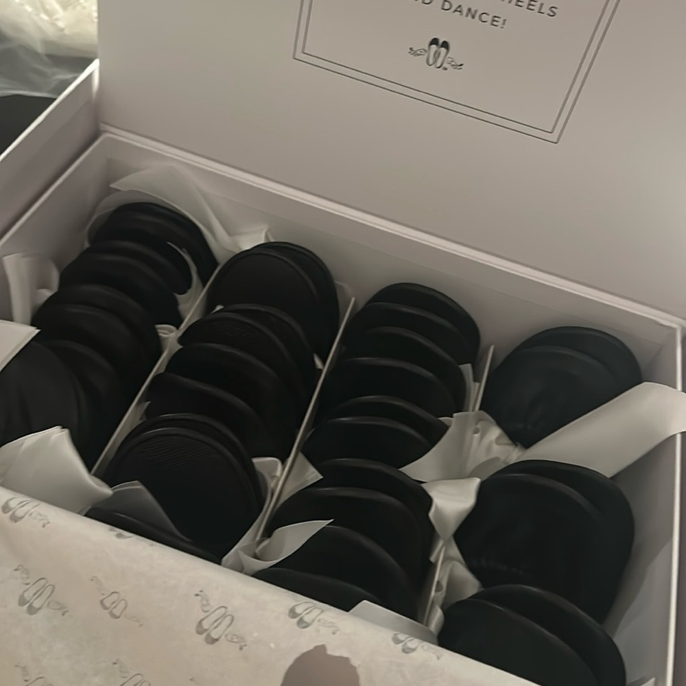 Black Wedding Rescue Flats (25 pairs)